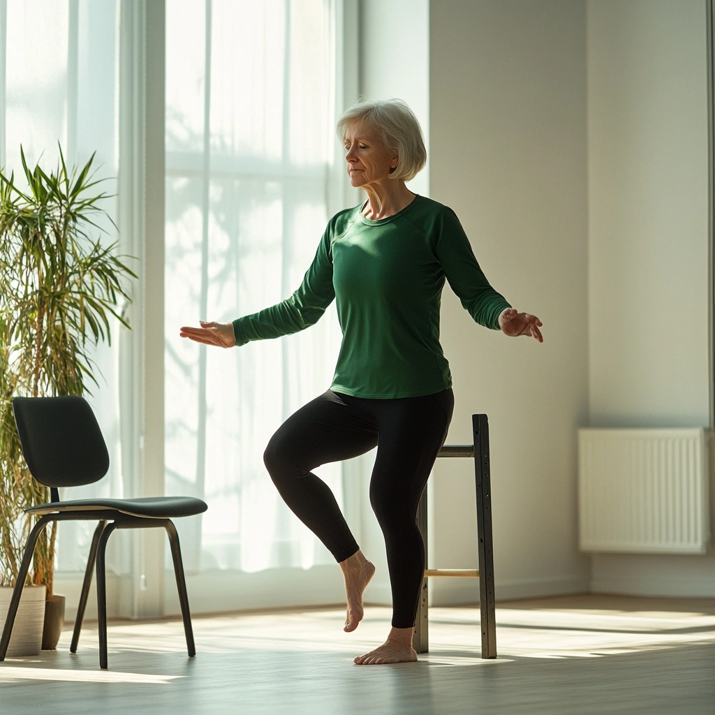 Вправа на рівновагу для людей поважного віку