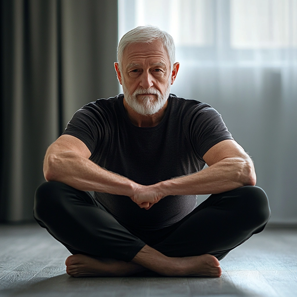 Вправа на розтяжку для людей поважного віку